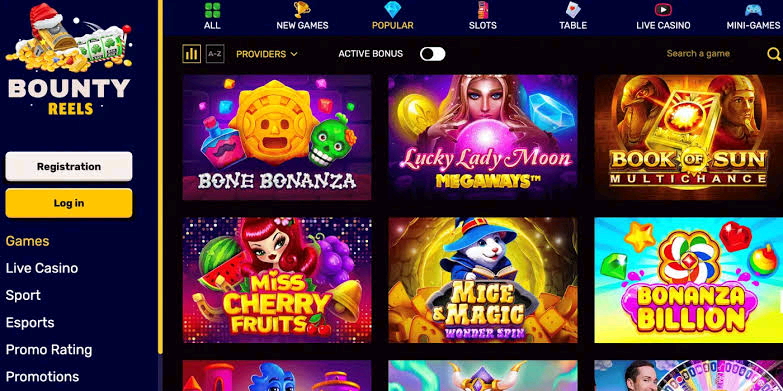 Bounty Reels Casino