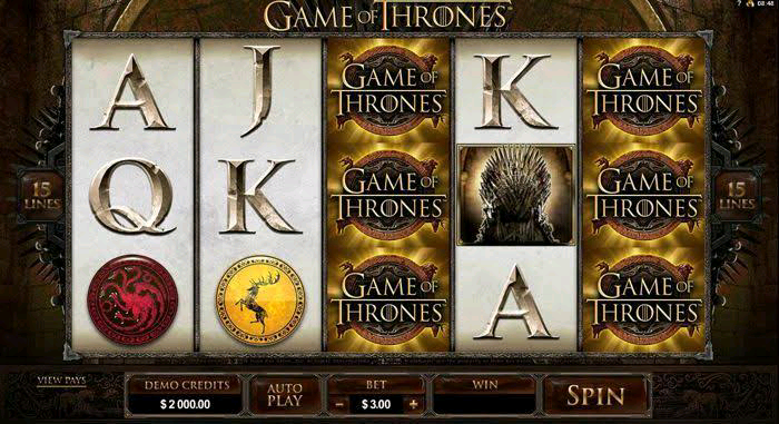 Game Of Thrones Online Casino Game